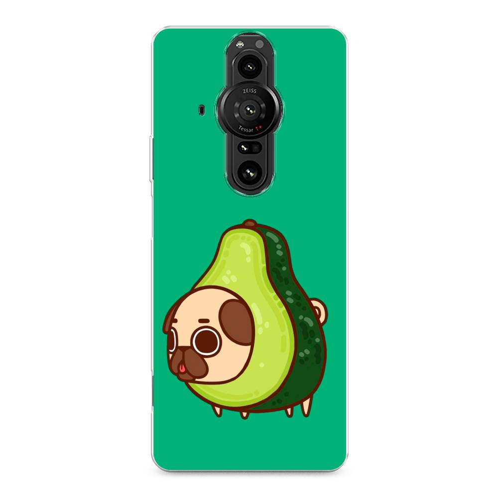 

Чехол на Sony Xperia Pro-I "Мопс авокадик", Зеленый, 55050-1