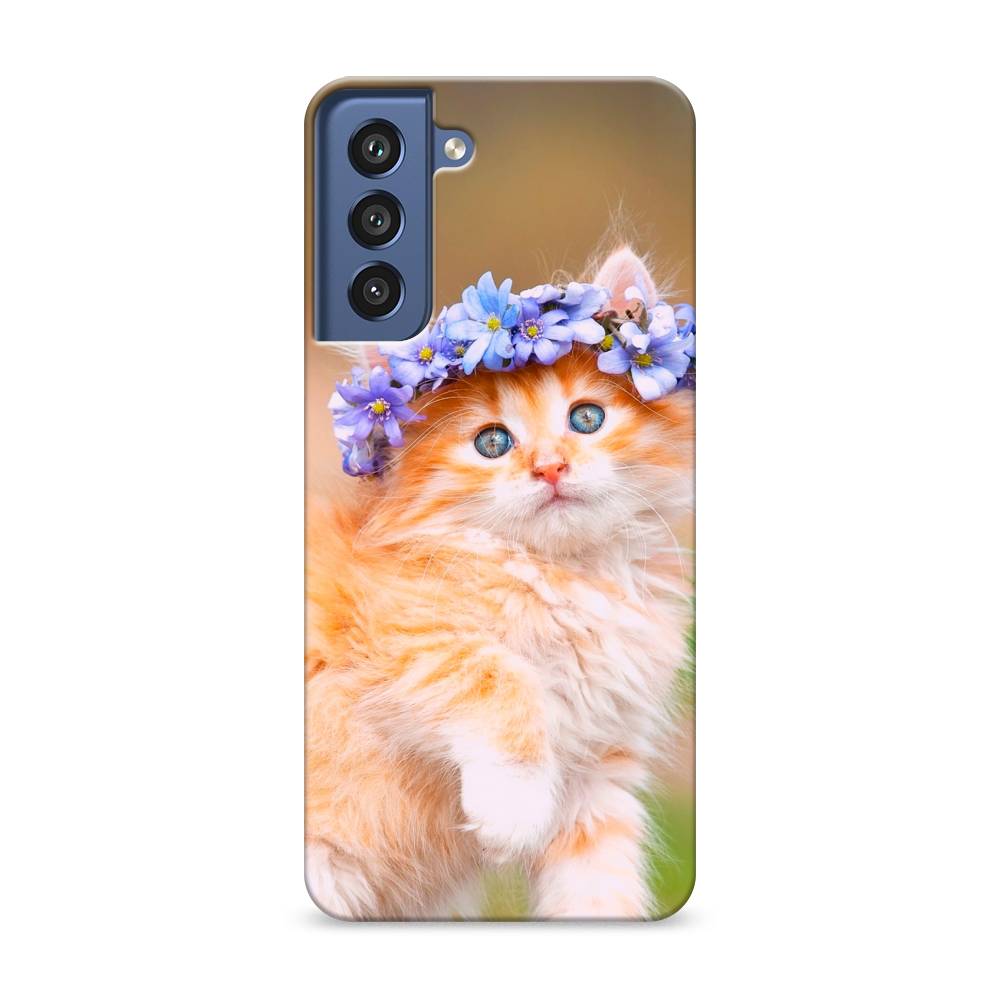 

Чехол Awog "Рыжий кот в венке" для Samsung Galaxy S21 FE 5G, 2103020-1