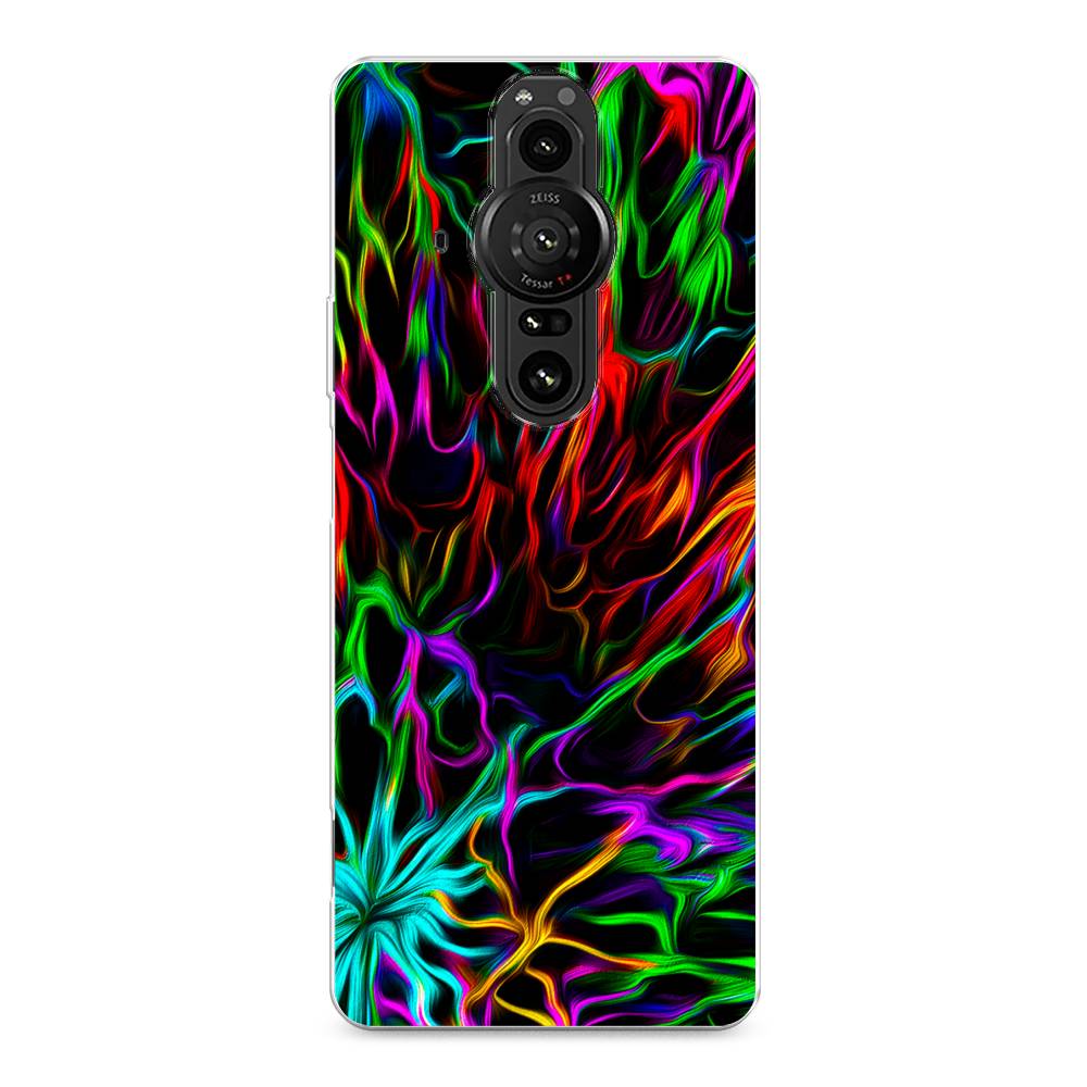 

Чехол на Sony Xperia Pro-I "Разноцветные разводы", Голубой;зеленый;оранжевый, 55050-3