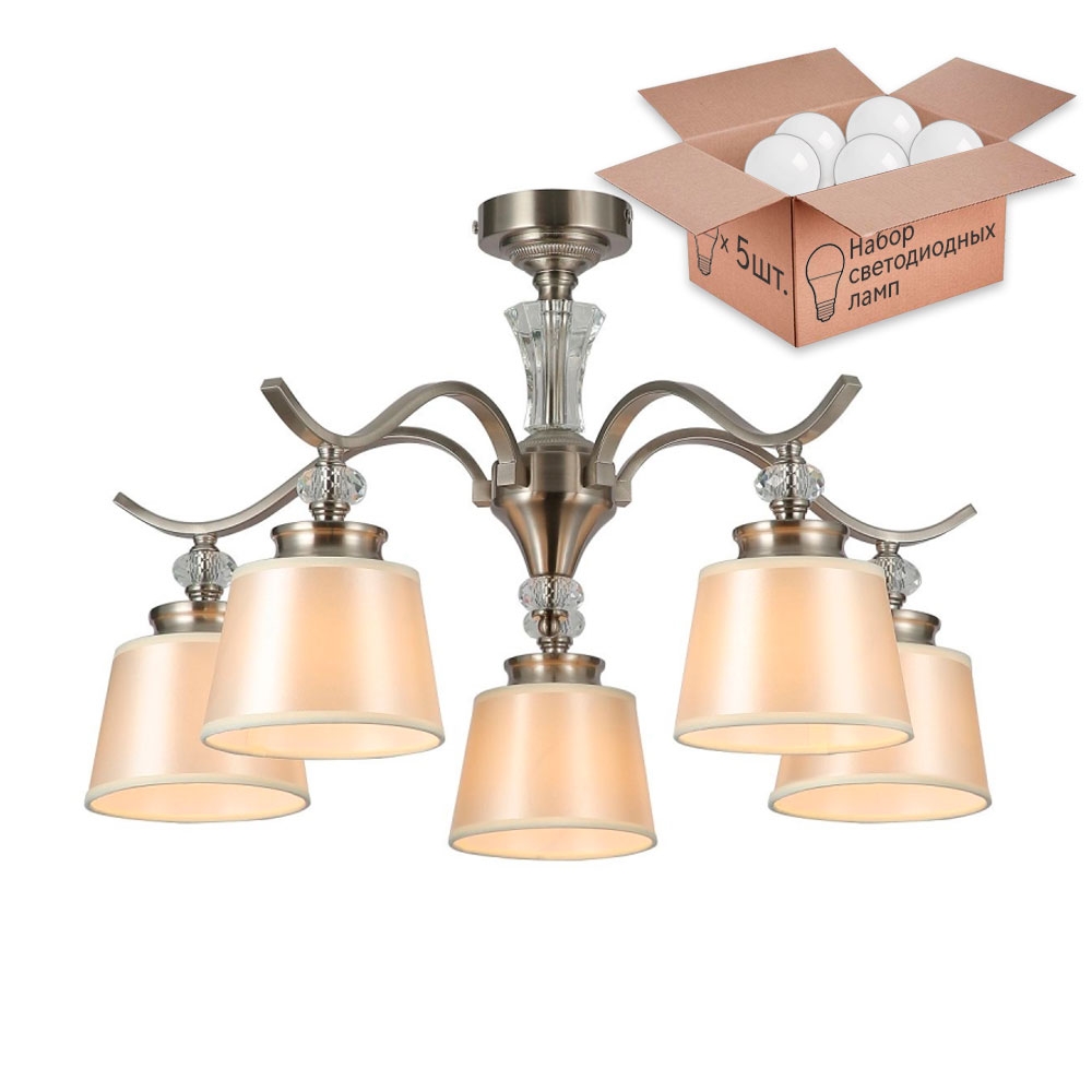 

Люстра F-Promo с лампочками Unitas 2852-5P+Lamps, 2852-5P+Lamps