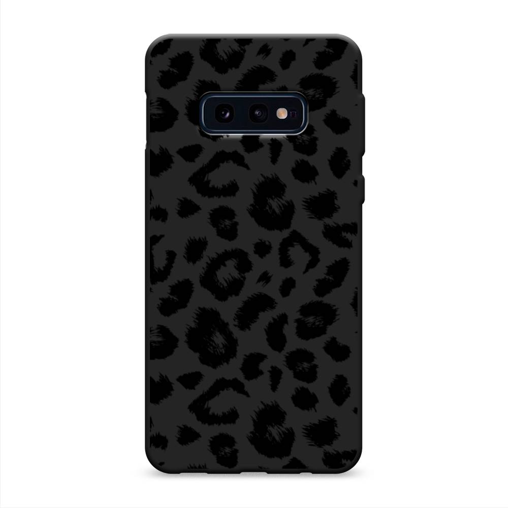 фото Матовый силиконовый чехол "окрас леопарда фон" на samsung galaxy s10e awog