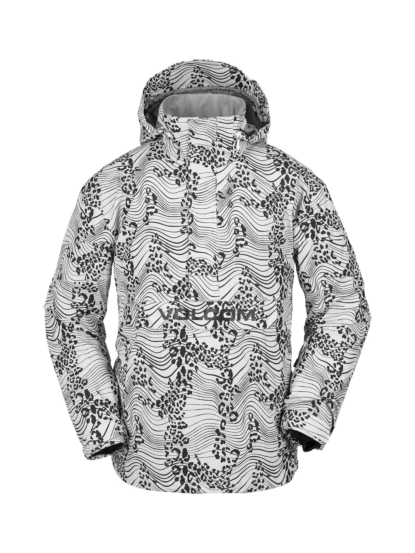 фото Куртка сноубордическая volcom melo gore-tex pullover white print (us:s)