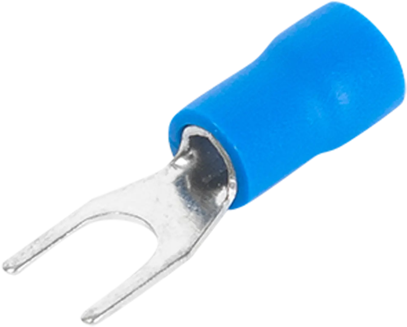 Наконечник вилочный изолированный Duwi НВИ 2.5-4 мм цвет синий 10 шт. наконечник штыревой втулочный изолированный duwi е1508 ншви 1 5 8 мм 25 шт