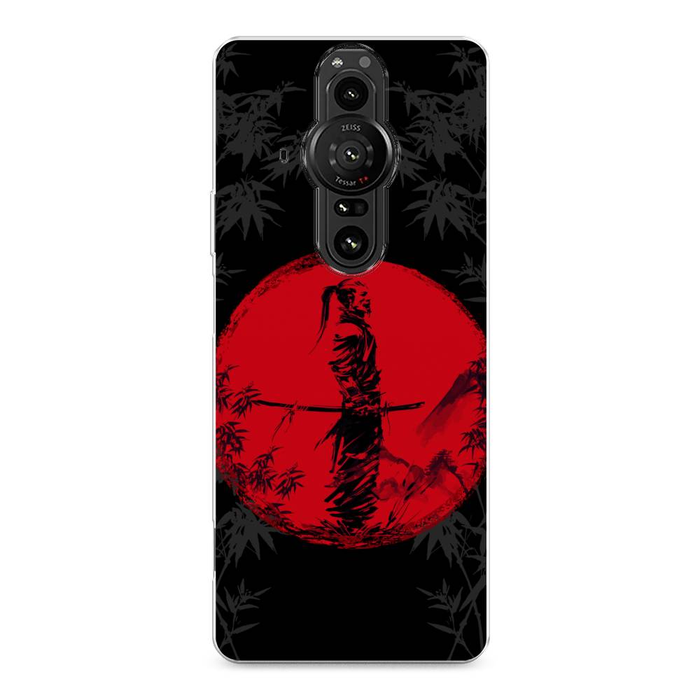 

Чехол на Sony Xperia Pro-I "Самурай на красном фоне", Черный;красный;серый, 55050-4