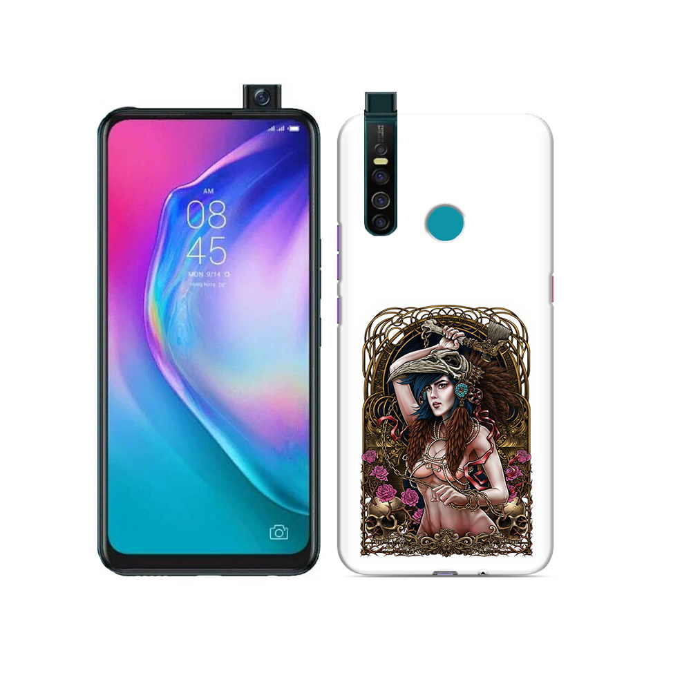 

Чехол MyPads Tocco для Tecno Camon 15 Pro красивая девушка рисунок, Прозрачный, Tocco