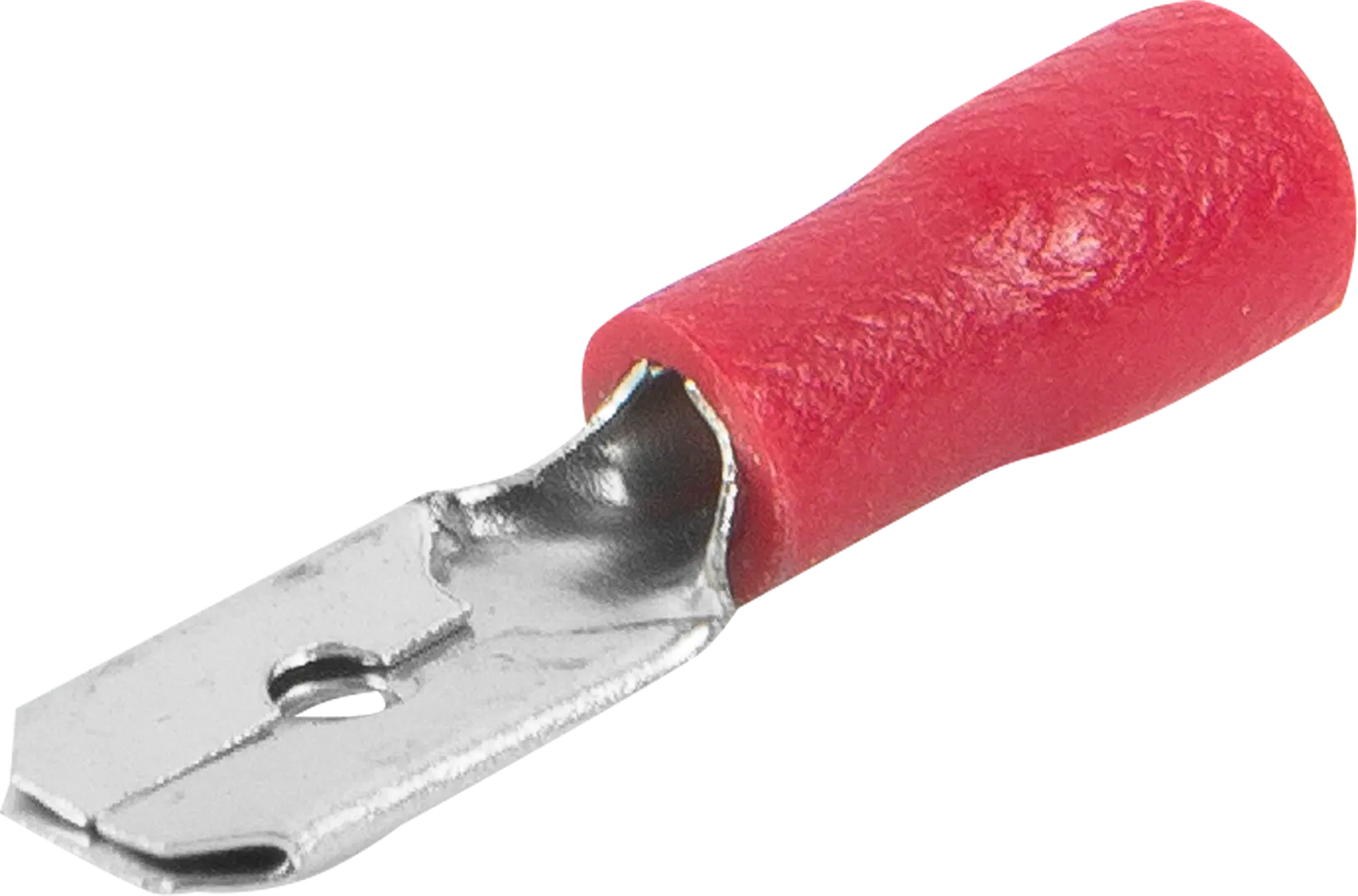 Разъем плоский изолированный папа Duwi РпИп 1.5-6.3 мм цвет красный 10 шт. розетка duwi basis 1 разъем скрытой проводки без заземления белая
