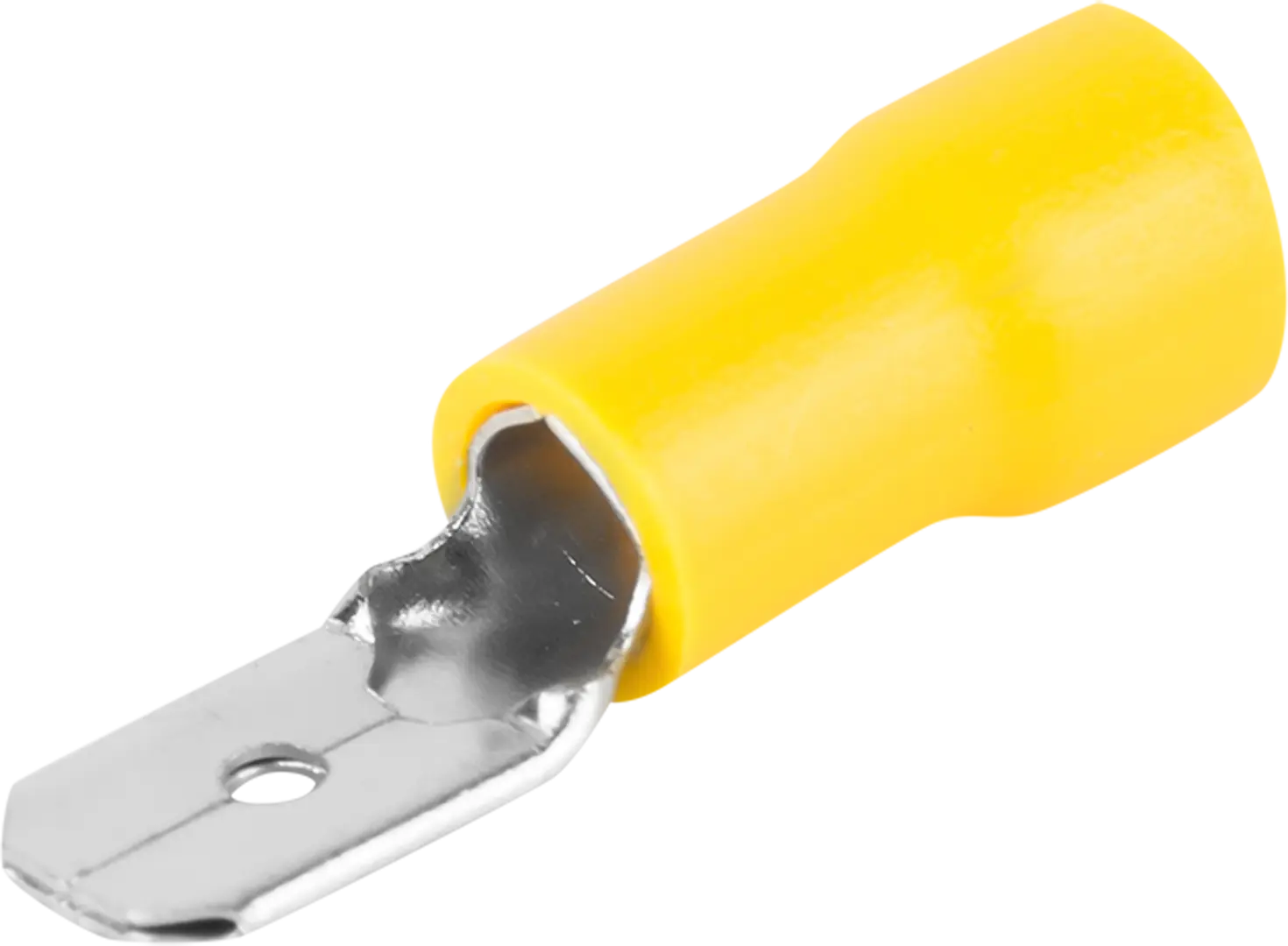 Разъем плоский изолированный папа Duwi РпИп 6-6.3 мм цвет желтый 10 шт. плоский полностью изолированный разъем tdm