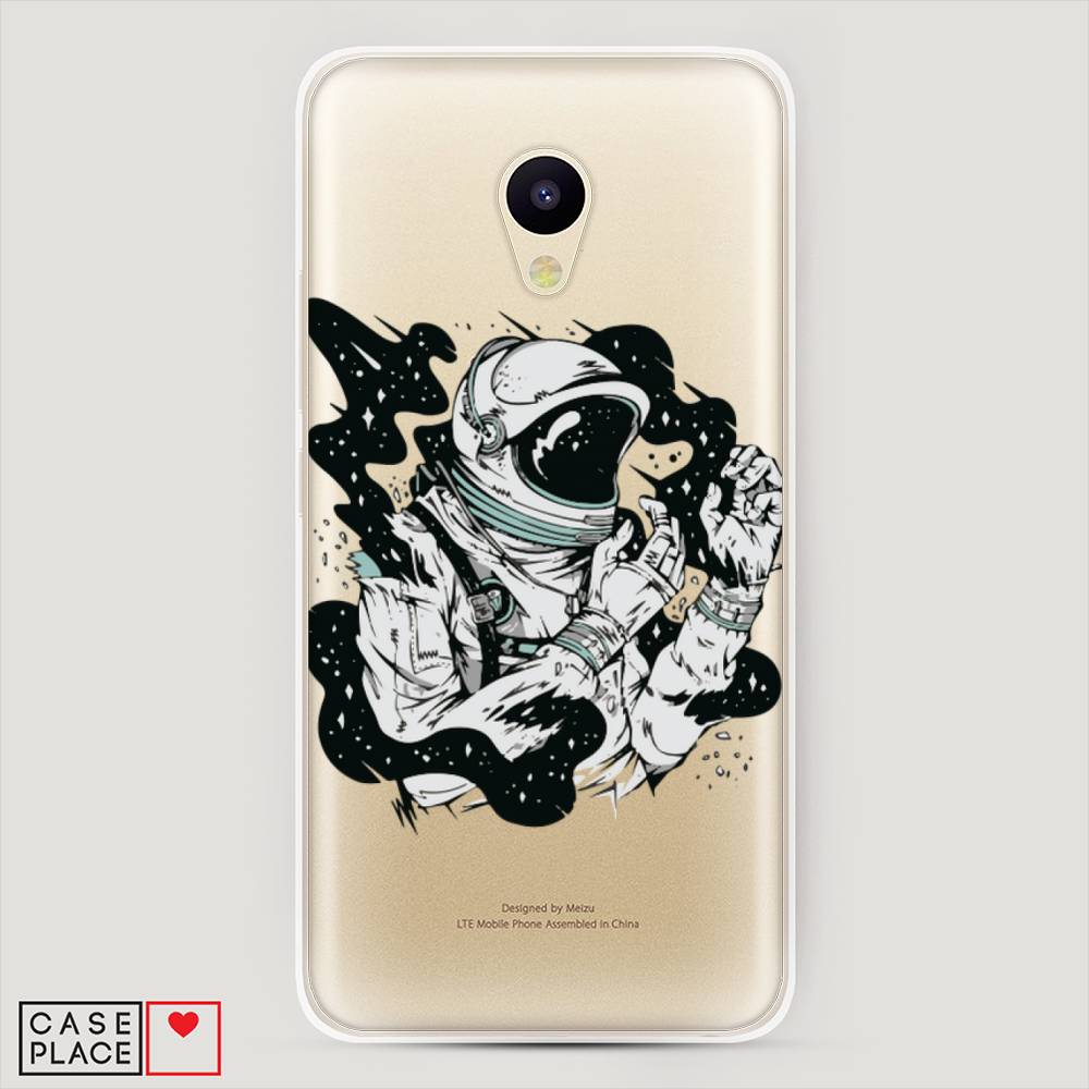 

Чехол Awog на Meizu M5c "Космонавт арт", Черный;белый;прозрачный, 72350-7