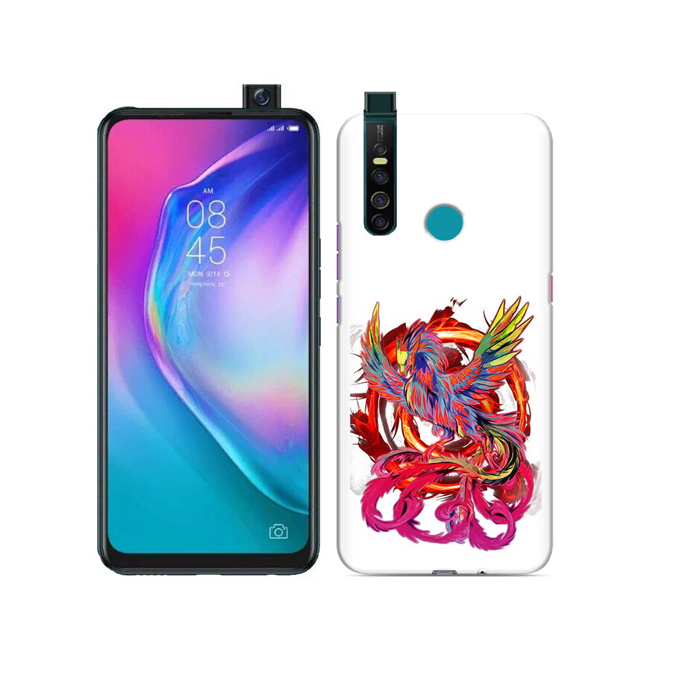 

Чехол MyPads Tocco для Tecno Camon 15 Pro красочный феникс, Прозрачный, Tocco