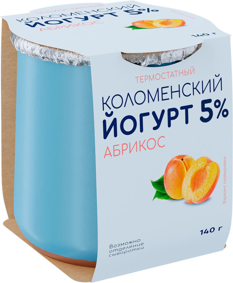 

Йогурт Коломенский Абрикос 5% 140 г