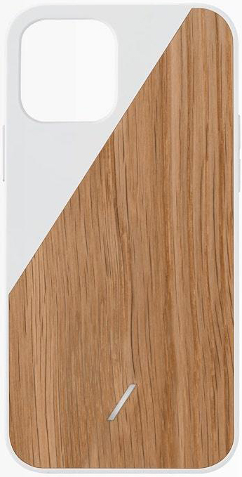 фото Чехол native union clic wooden (cwood-wht-np20m) для iphone 12/12 pro (white)