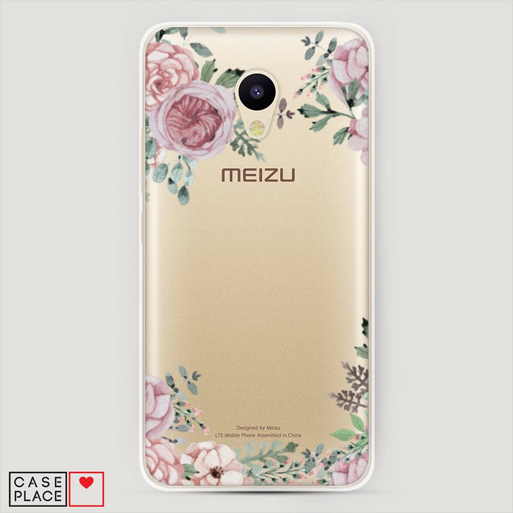 

Чехол Awog на Meizu M5c "Нежные розы акварель", Прозрачный;розовый;зеленый, 72350-8