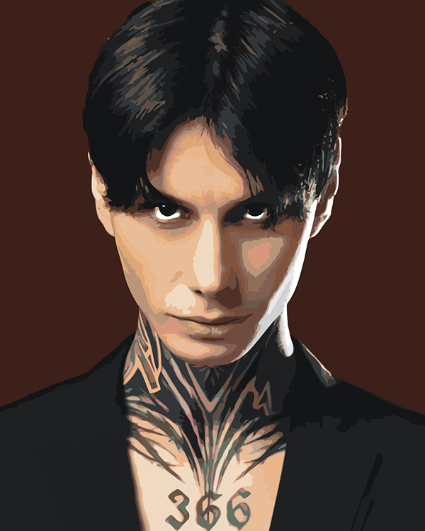 

Картина по номерам Цветное Битва экстрасенсов Дима Матвеев