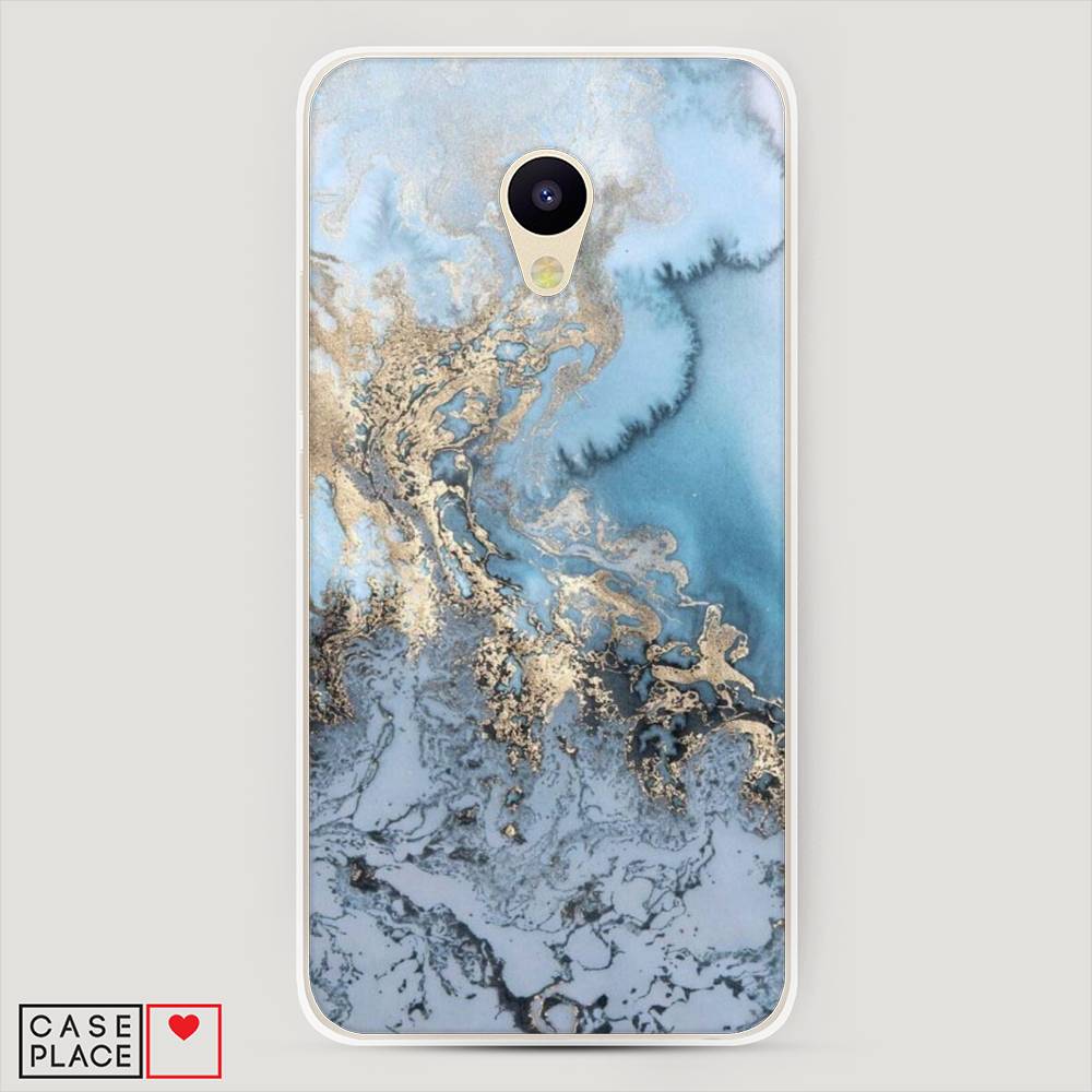 

Чехол Awog на Meizu M5c "Морозная лавина синяя", 72350-3