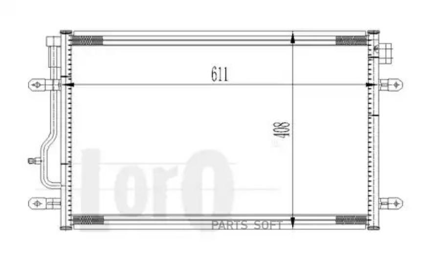 

Радиатор кондиционера AUDI A4 B6 1.6-3.0i/T/TDi/FSi/quattro 01/03-12/04, A4 AVANT B6 1.6-3
