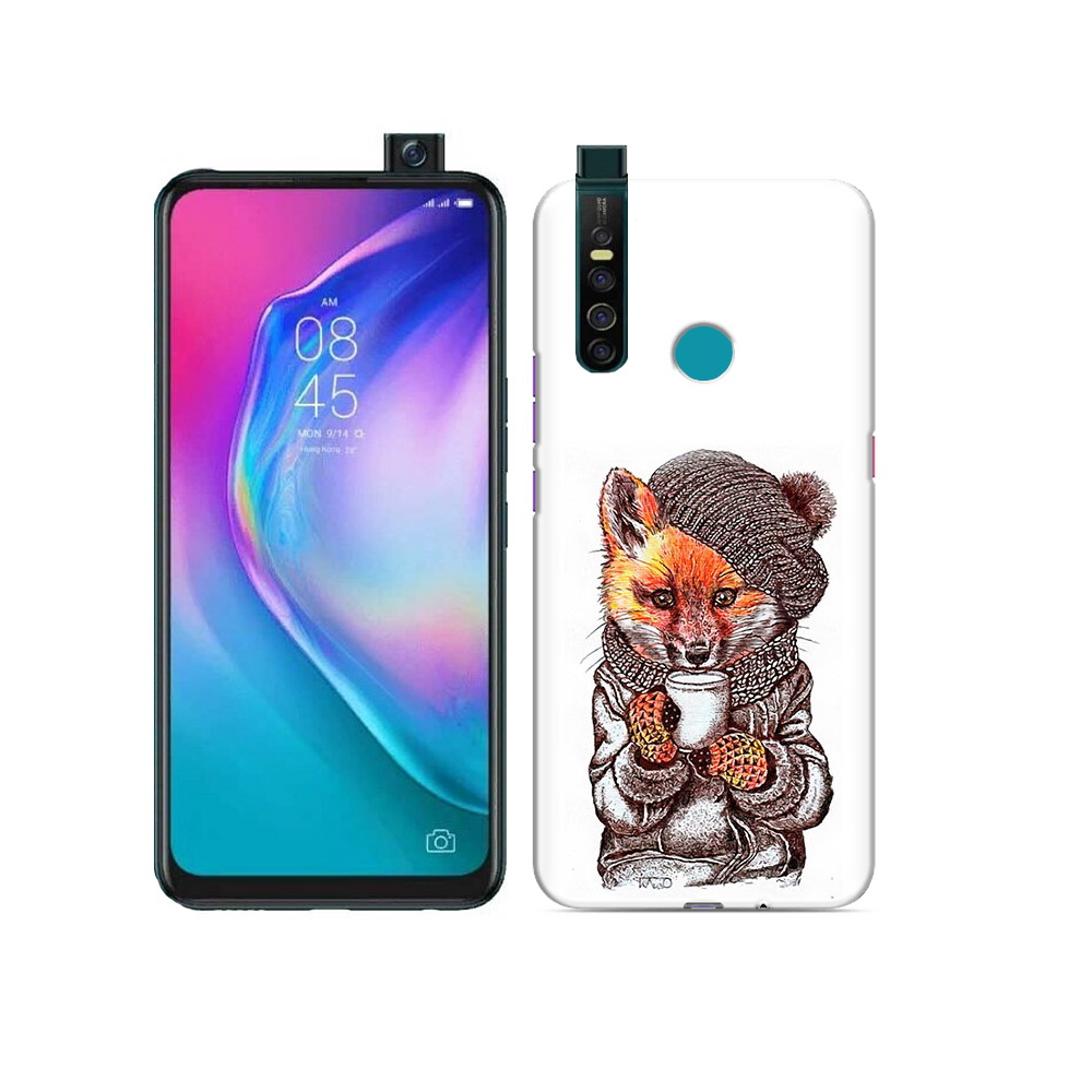 

Чехол MyPads Tocco для Tecno Camon 15 Pro лиса в шапке, Tocco