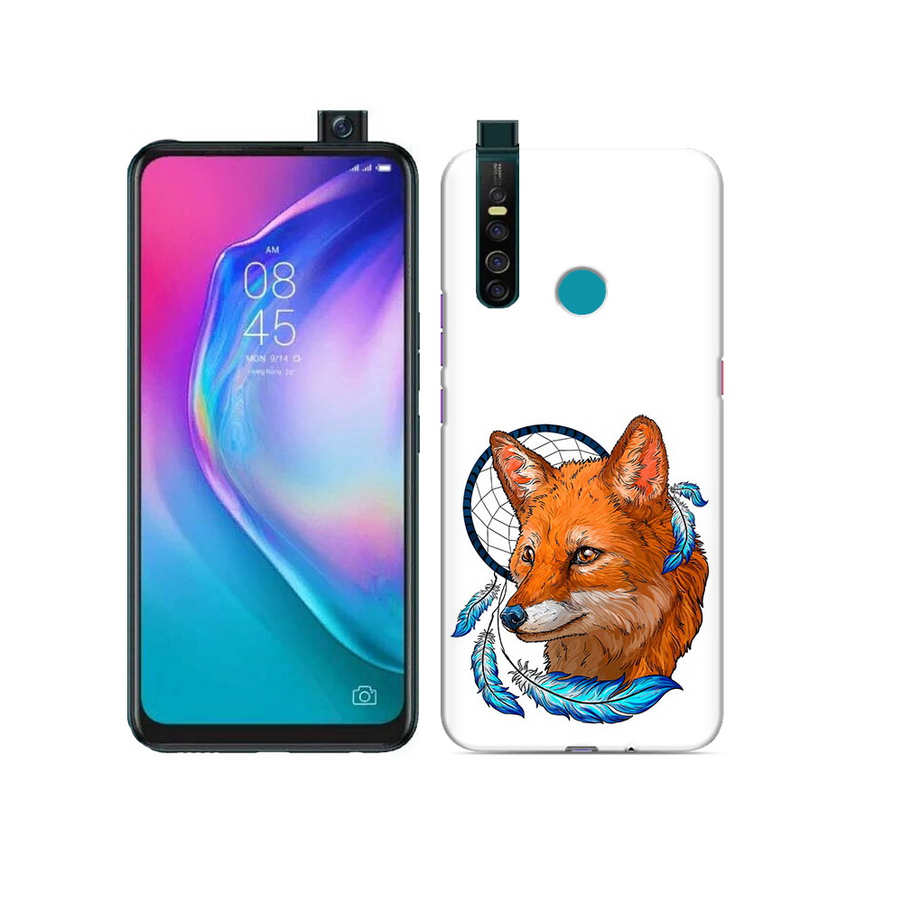 

Чехол MyPads Tocco для Tecno Camon 15 Pro лиса и ловец снов, Прозрачный, Tocco