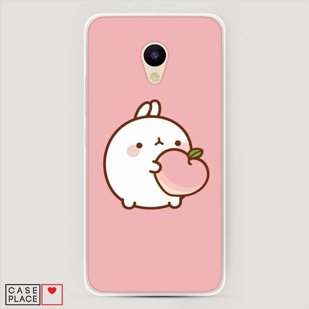 

Чехол Awog на Meizu M5c "Кролик с персиком", Розовый;бежевый, 72350-1
