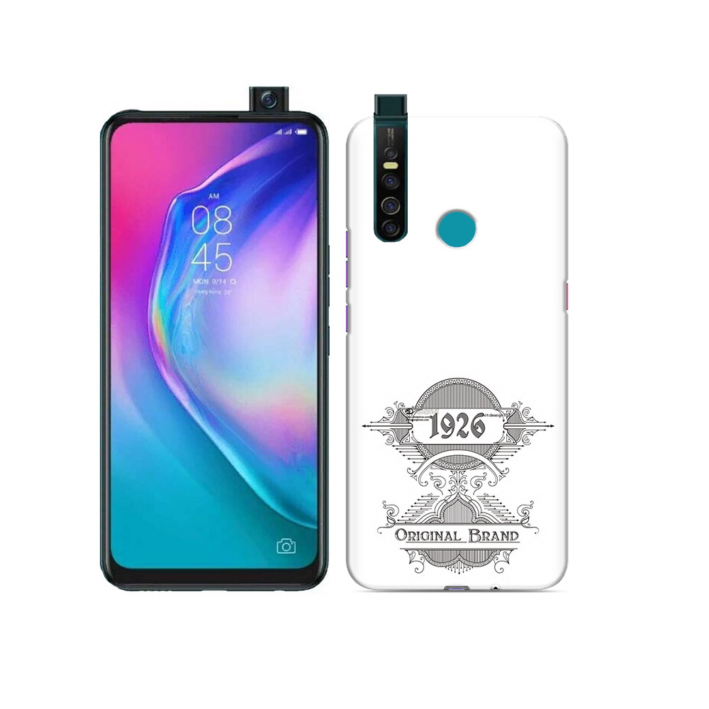 

Чехол MyPads Tocco для Tecno Camon 15 Pro логотип черно белый, Прозрачный, Tocco