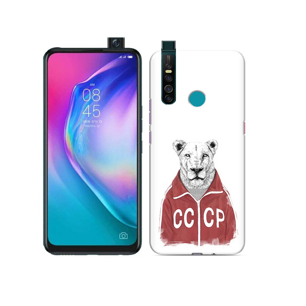 

Чехол MyPads Tocco для Tecno Camon 15 Pro львица ссср, Прозрачный, Tocco