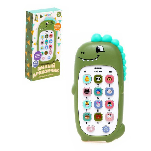 

Интерактивная игрушка Zabiaka Милый дракончик, Разноцветный