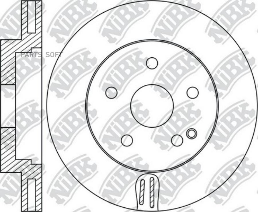 

Тормозной диск Nibk RN1701