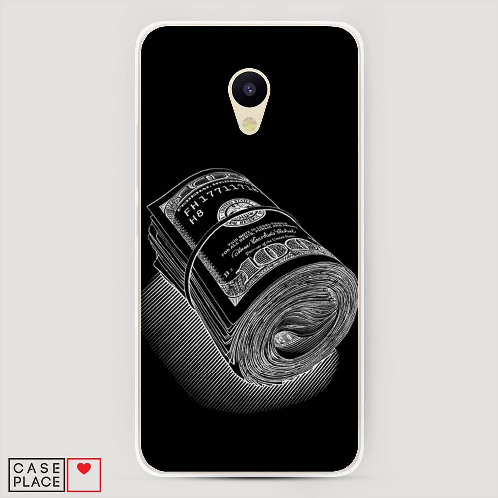

Чехол Awog на Meizu M5c "Кубышка денег", Черный;серебристый, 72350-5