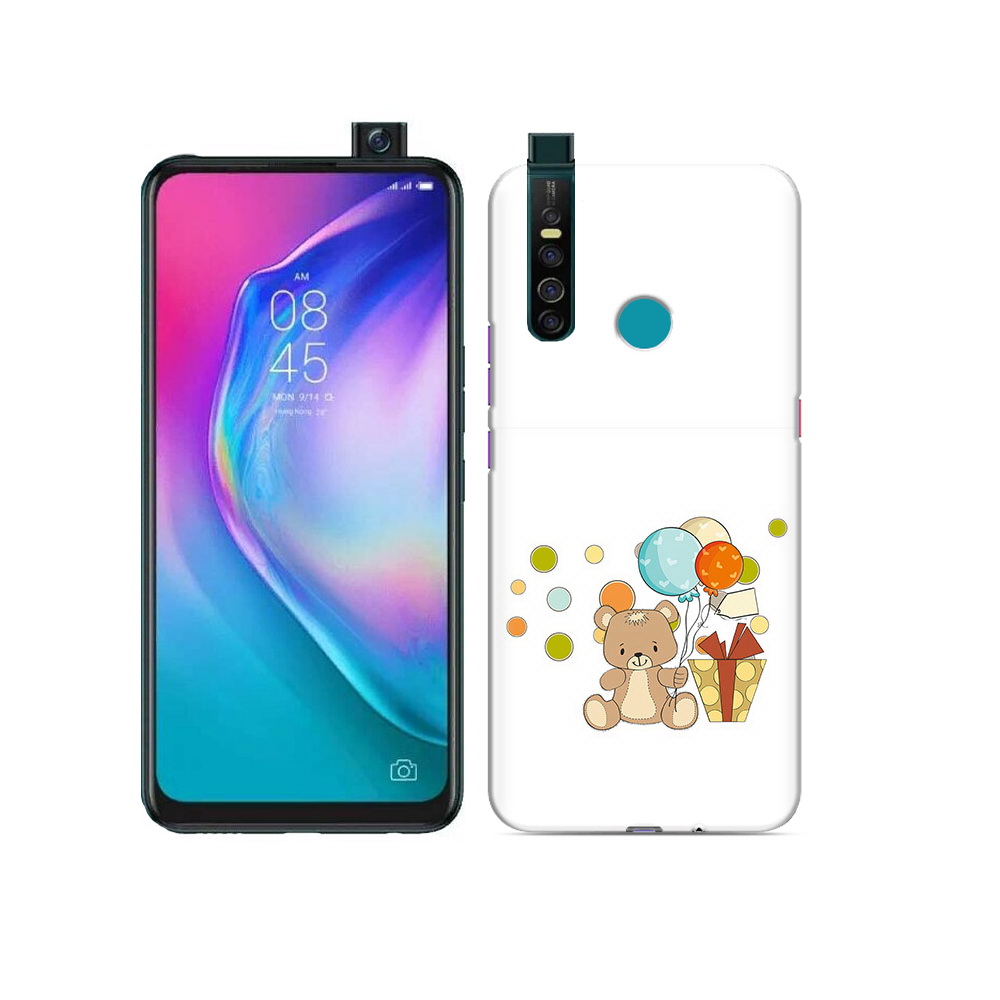 

Чехол MyPads Tocco для Tecno Camon 15 Pro медвеженок с подарком, Прозрачный, Tocco