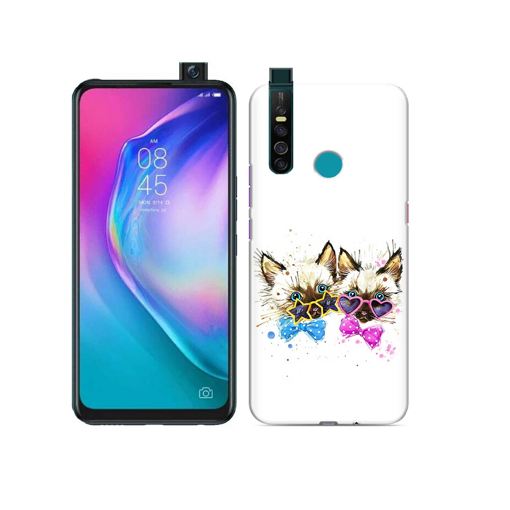 

Чехол MyPads Tocco для Tecno Camon 15 Pro милые котята, Прозрачный, Tocco