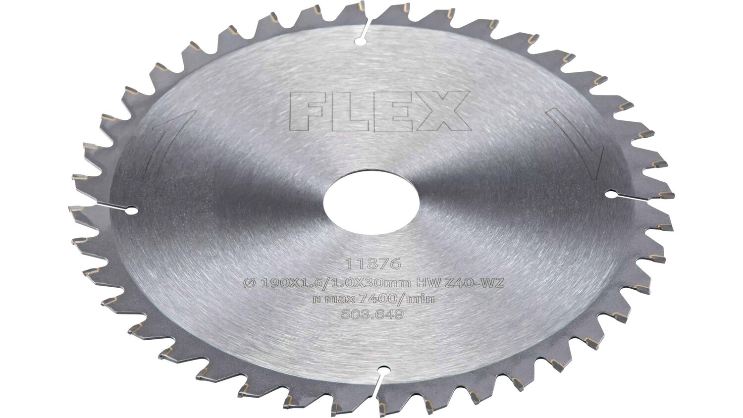 специальный микрометр калиброн Пильный диск специальный Flex D190x1,6/1,0x30 HW Z40/15° WZ 503649