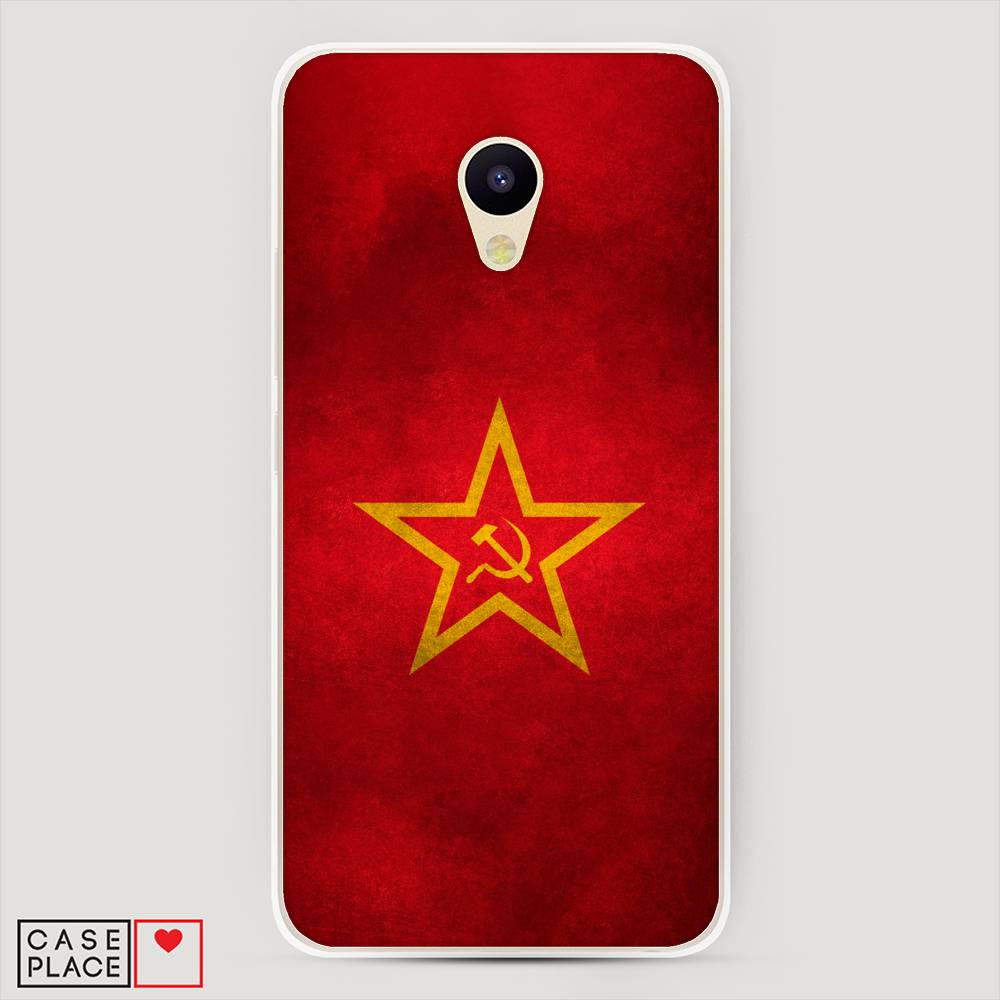 

Чехол Awog на Meizu M5c "Красное знамя", Желтый;красный, 72350-10