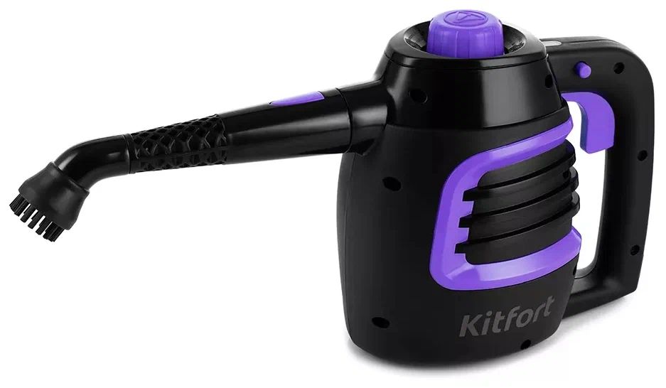 Пароочиститель Kitfort КТ-930 черный, фиолетовый