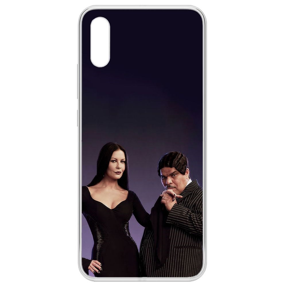 Чехол-накладка Krutoff Clear Case Уэнсдей Аддамс - Мортиша и Гомес для Xiaomi Redmi 9A