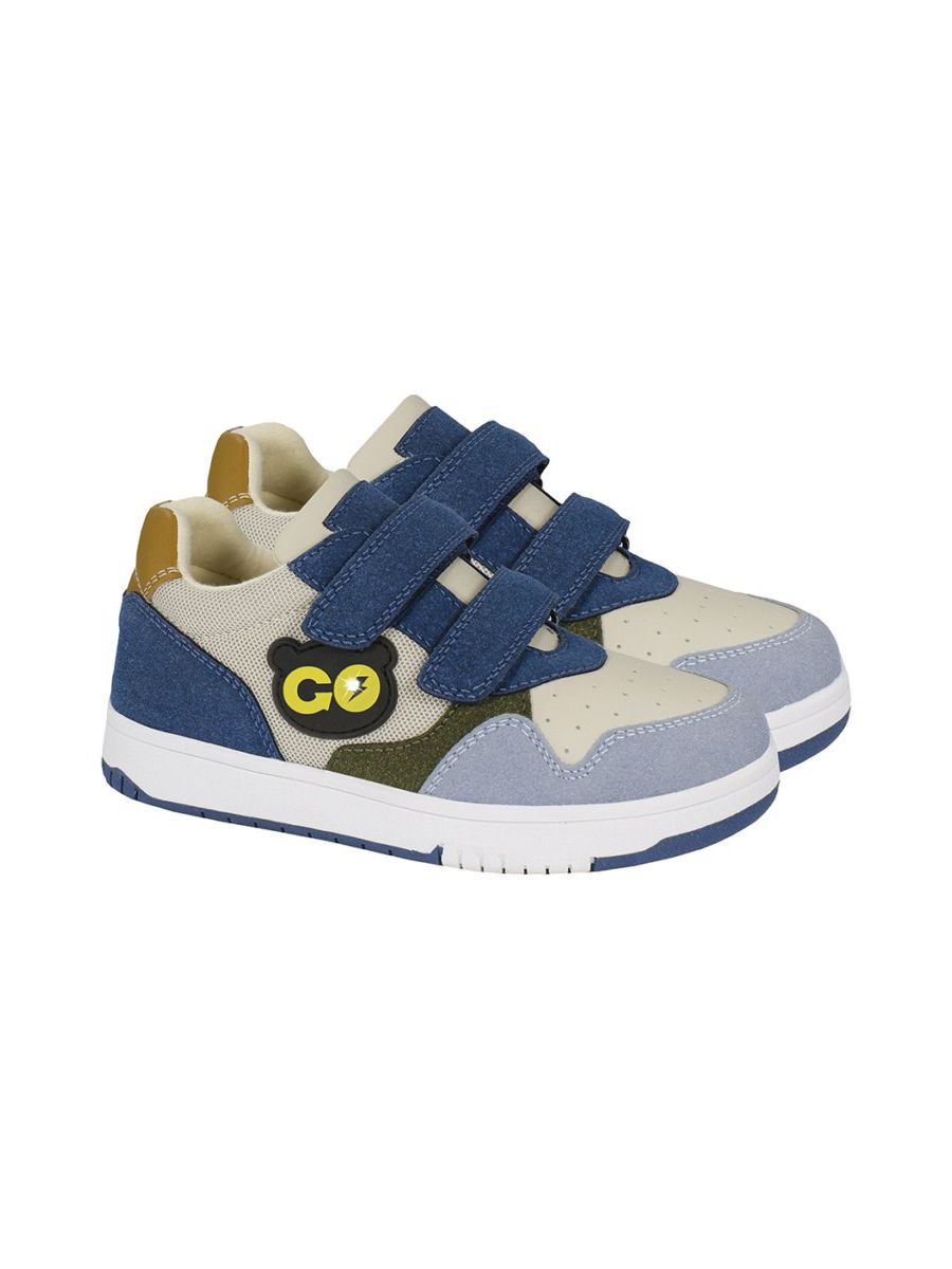 

Полуботинки Indigo Kids для мальчиков, размер RU 30, бежевые и синие, 40-459A, Бежевый;синий, 40-459A