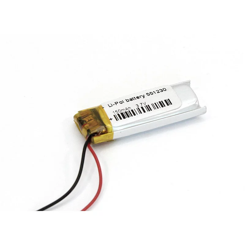 

Аккумулятор Li-Pol (батарея) 5.5x12x30mm 2pin 3.7V/150mAh