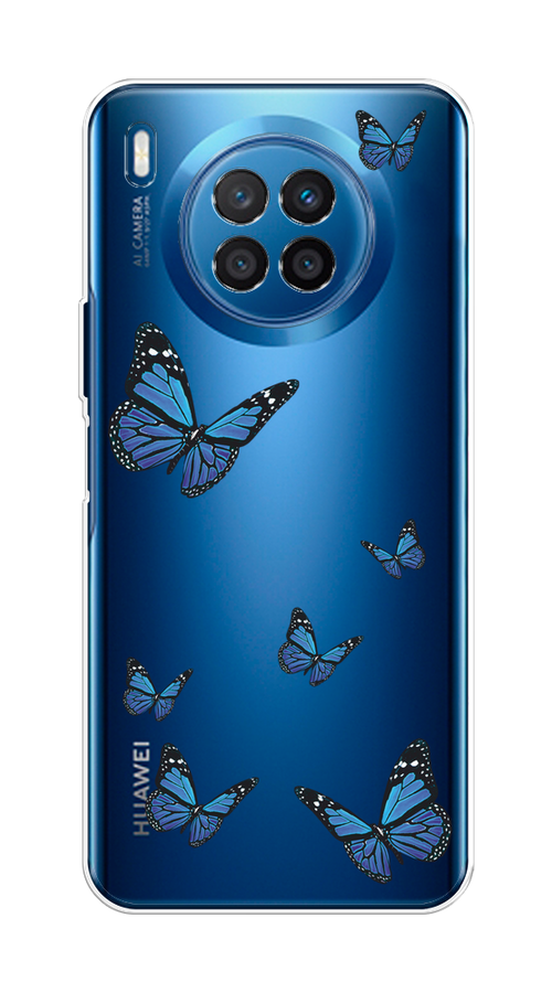 Чехол на Huawei Nova 8iHonor 50 lite Blue butterflies 429₽