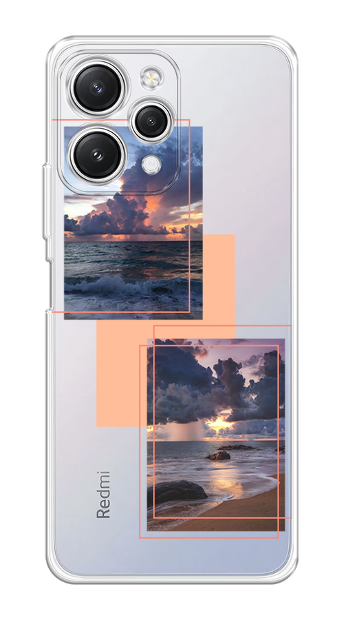 

Чехол Homey на Xiaomi Redmi 12 "Sky collage", Розовый;прозрачный;синий, 319250-1