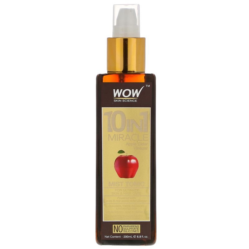 Тоник-спрей для лица и волос WOW Skin Science Очищение и Баланс 10 в 1, с яблочным уксусом