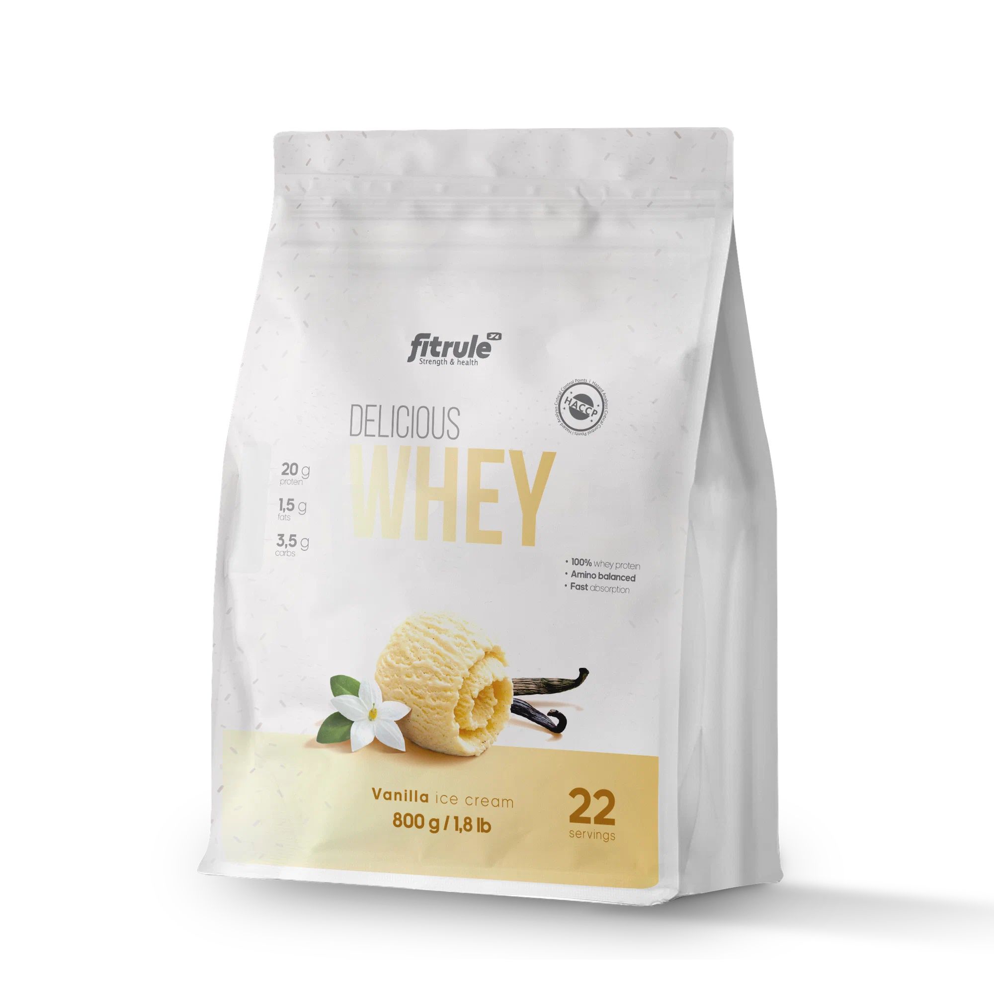 

Протеин Fitrule Whey ваниль, 800 г, ваниль