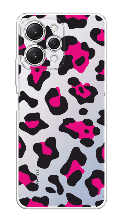 

Чехол Homey на Xiaomi Redmi 12 "Pink cow spots", Черный;розовый, 319250-1