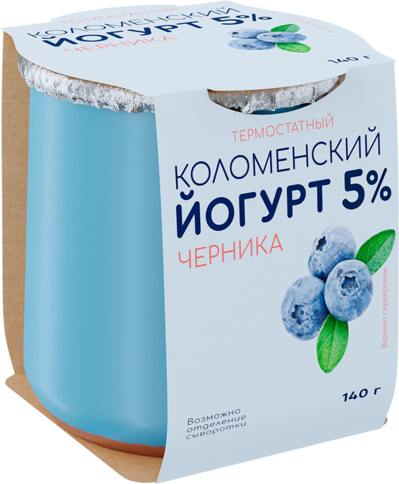 

Йогурт Коломенский Черника 5% 140 г