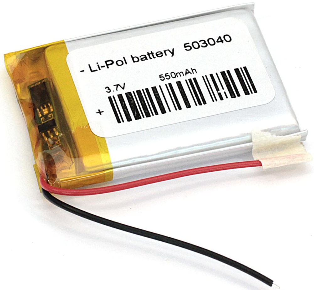 Аккумулятор Li-Pol (батарея) 5x30x40mm 2pin 3.7V/550mAh