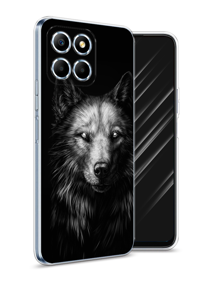 

Чехол Awog на Honor X6s "Волк черно белый", Серый;бежевый;белый, 6120250-1