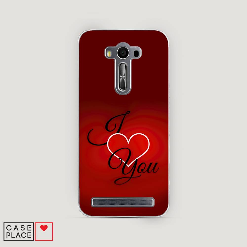 

Чехол Awog на Asus Zenfone 2 Laser ZE550/551KL "I love you 3", Красный;черный, 40250-6