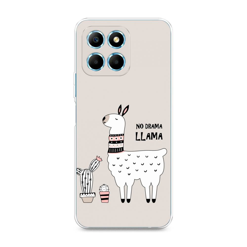 

Чехол Awog 6120250-2 для Honor X6s "No drama LLama", Бежевый;серый;белый, 6120250-2