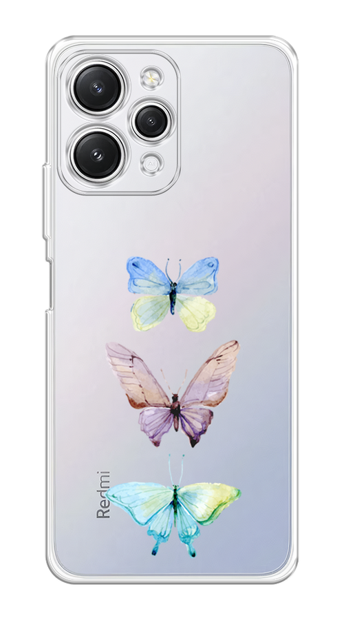 

Чехол Homey на Xiaomi Redmi 12 "Акварельные бабочки", Бирюзовый;розовый, 319250-1