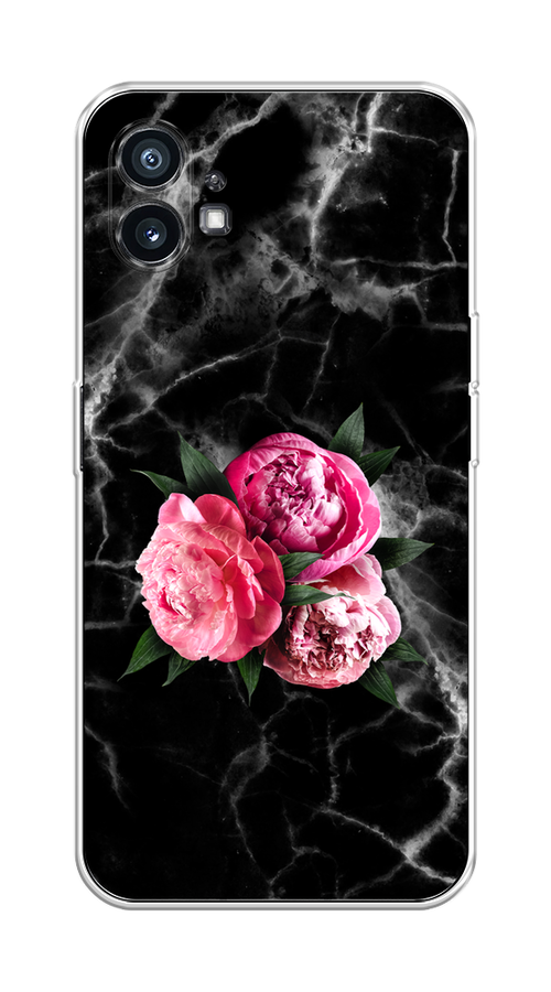 

Чехол Homey на Nothing Phone (1) "Букет на черном мраморе", Черный;серый;розовый;зеленый;белый, 3300150-1