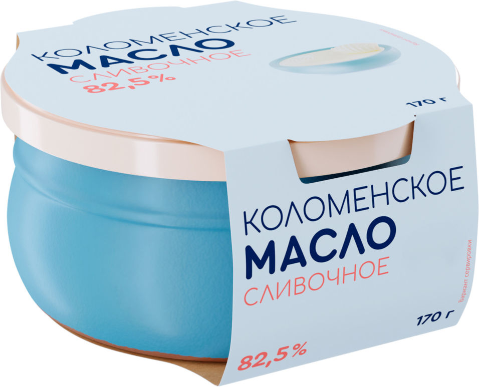 Масло Коломенский сливочное 82.5% 170 г