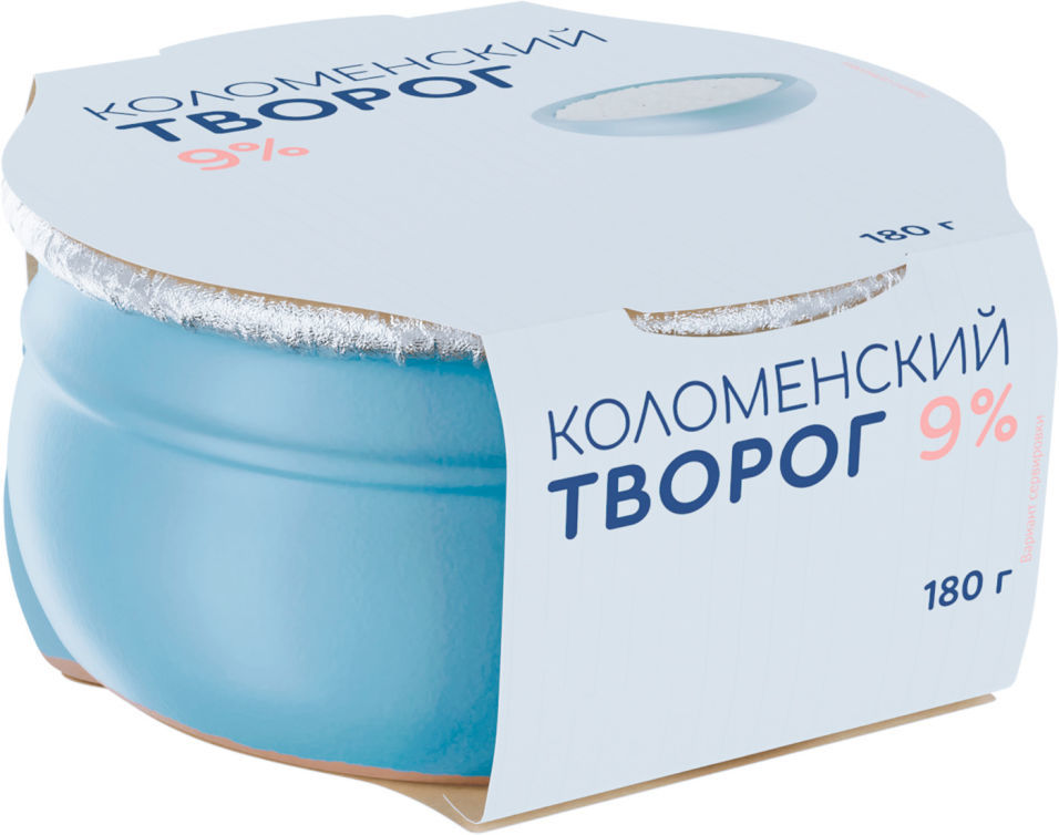 Творог Коломенский 9% 180 г