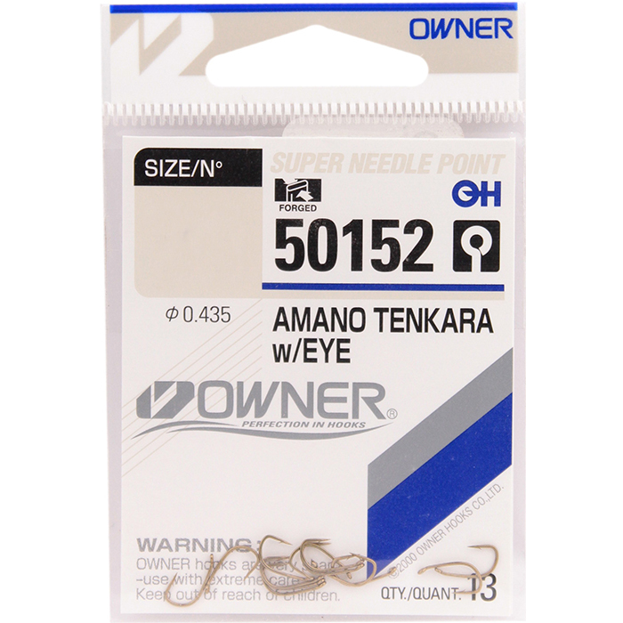 Рыболовные крючки Owner Amano Tenkara with Eye Brown 10 13 шт 53800₽